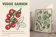 Vegetables vector poster pattern, an Object Graphic by Yuliya Derbisheva (Thumbnail 2 of 10)