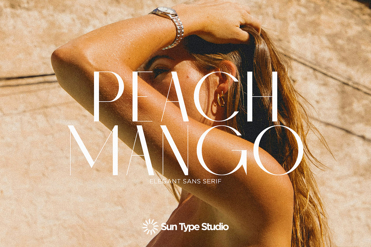 Peach Mango - Elegant Sans Serif, a Sans Serif Font by Schrifted Type (Photo 1 of 8)