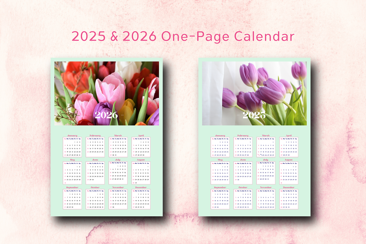 2025 CALENDAR CANVA TEMPLATE, a Stationery Template by The Little Lily Studio (Photo 2 of 5)