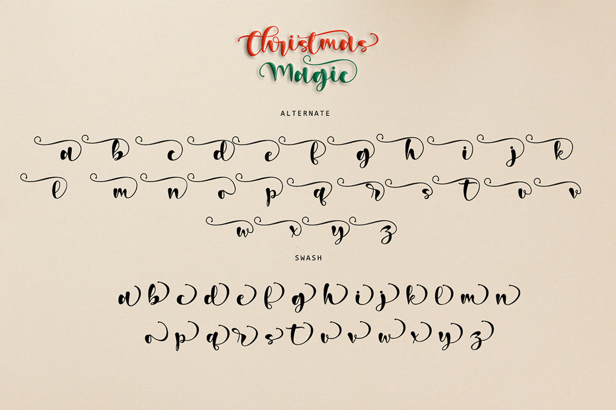 Christmas Magic, a Script Font by Letterara (Photo 10 of 11)