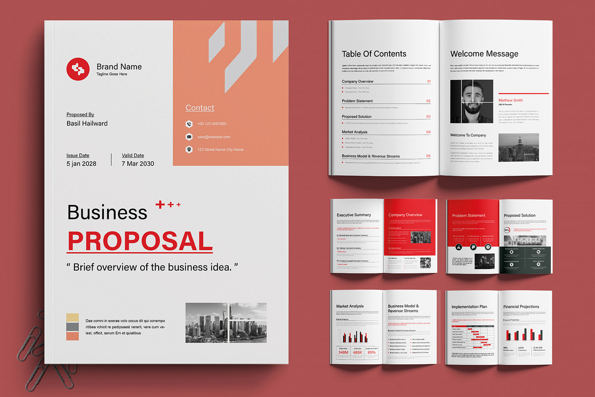 Professional Business Proposal, a Brochure Template by MightyDesign (Photo 1 of 6)