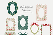 Christmas holiday frames backgrounds, a Background Graphic by Grace Noboa Illustrations (Thumbnail 5 of 13)