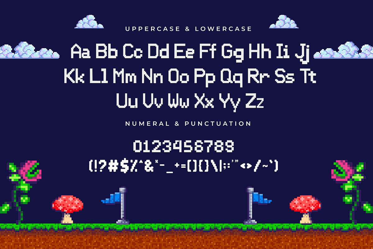 Loficore – Pixel Display Font, a Sans Serif Font by overlaytemplates (Photo 4 of 5)