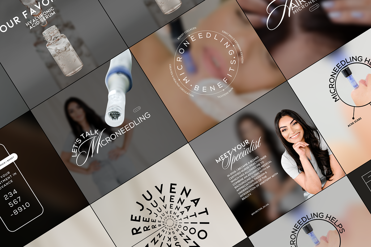 Skincare Instagram Templates Canva, a Social Media Template by Design Driven Media (Photo 1 of 7)