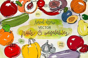 Collection of fruits & vegetables