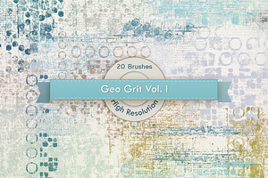 GeoGrit Vol. 01 Photoshop Brushes