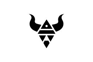 Abstract Viking Helmet Logo, a Branding & Logo Template by Vectorium Studio
