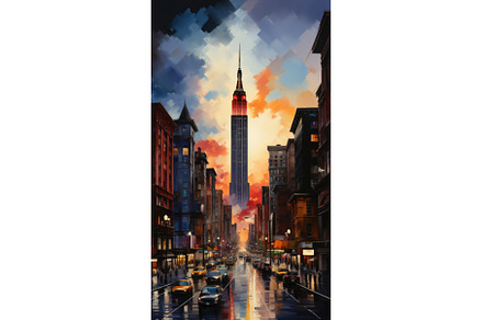 A painting of a city street at, an Architecture Photo by tilialucida