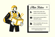 Animated Food and Delivery Illustrat, a Food Illustration by Brickclay (Thumbnail 2 of 5)