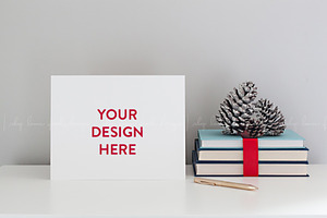 Christmas Stationery Paper Mockup