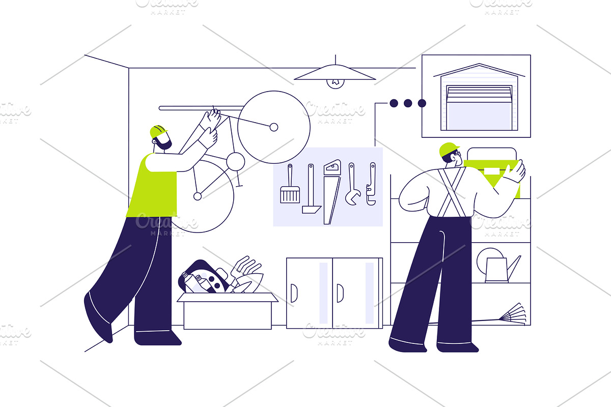 Garage maintenance abstract concept, an Object Illustration by Visual Generation