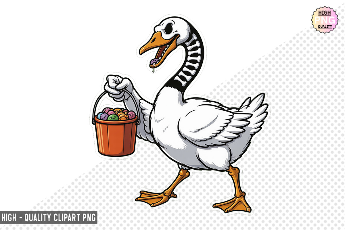 Spooky goose skeleton Bundle, a Graphic by crative8112 (Photo 3 of 11)