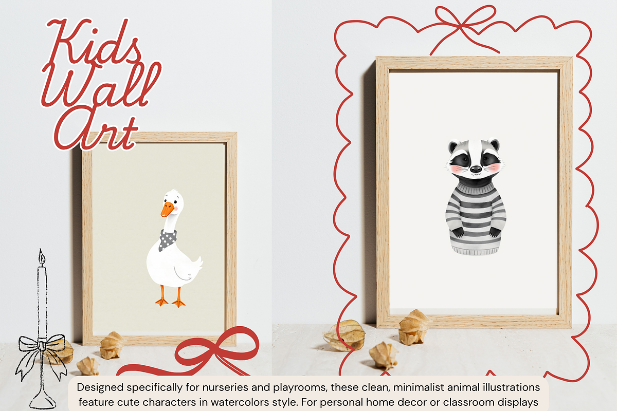 Minimalist Kids Wall Art, a Background Graphic by digital.incubator.yum (Photo 5 of 6)