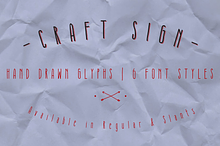 Craft Sign Family – Hand Drawn Font