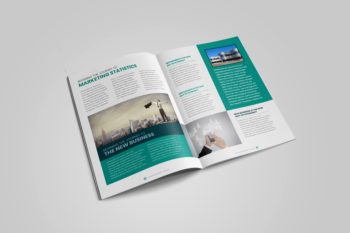 Business Newsletter Template Design, a Brochure Template by Layout Design (Photo 3 of 6)