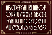 Decomang Art Deco Typeface, a Sans Serif Font by alit design (Thumbnail 16 of 20)