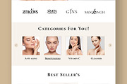Skincare Landing Page Layout, a Landing Page Template by ContestDesign (Thumbnail 3 of 7)