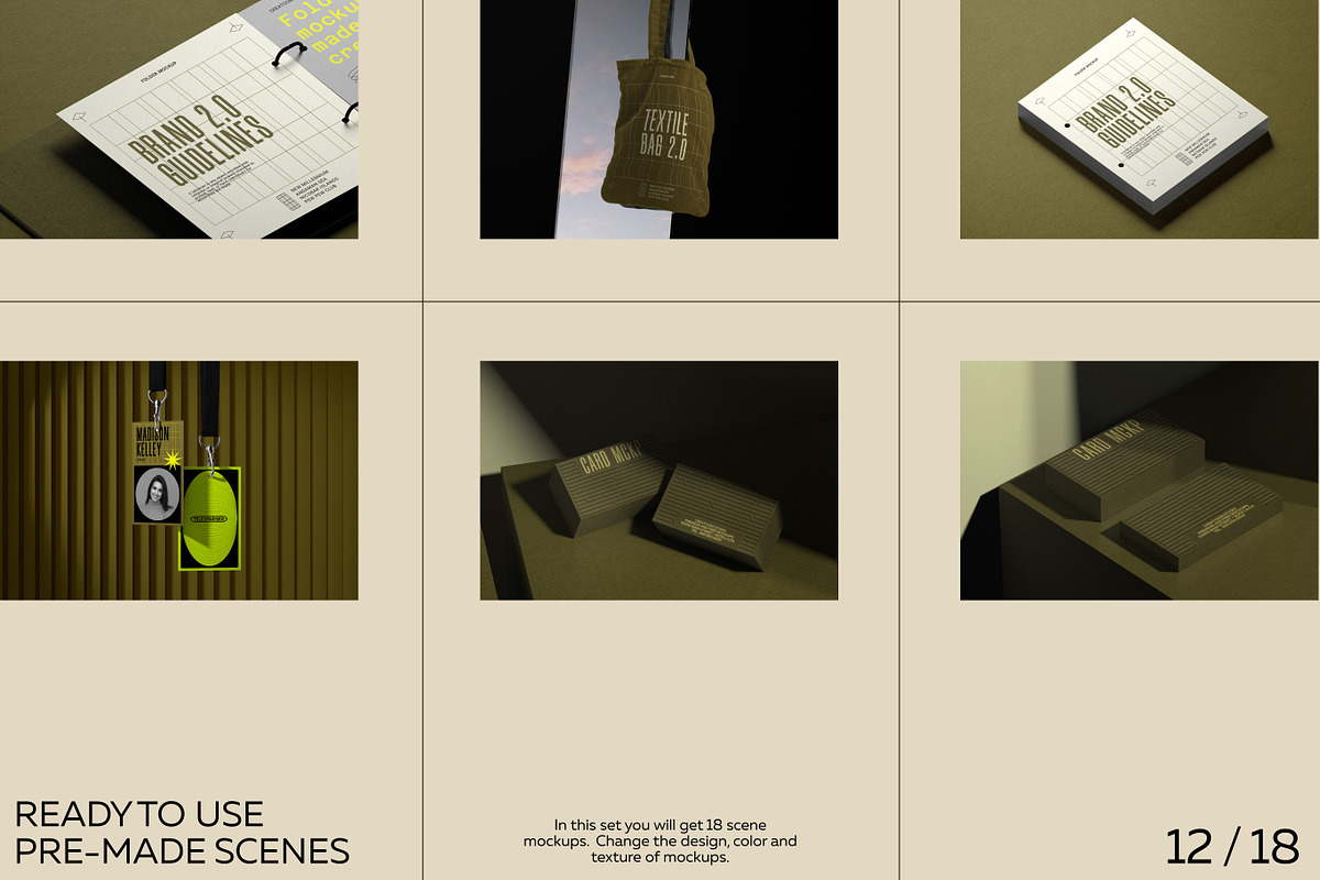 Corporate branding mockups, a Product Mockup by Creatoom (Photo 4 of 10)
