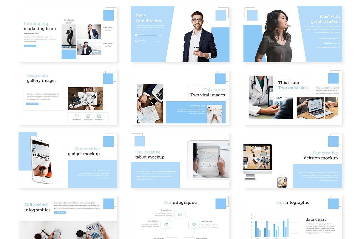Potenza - Powerpoint Template, a Presentation Template by AQR Studio