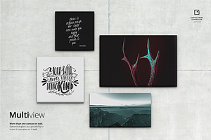 Canvas Print Generator Mockup Set