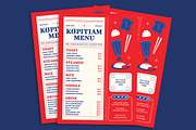 Red and Blue Kopitiam Menu, a Stationery Template by Gumico Studio. (Thumbnail 2 of 3)