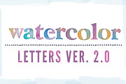 Watercolor Letters, an Illustration by Angie Makes (Thumbnail 1 of 3)