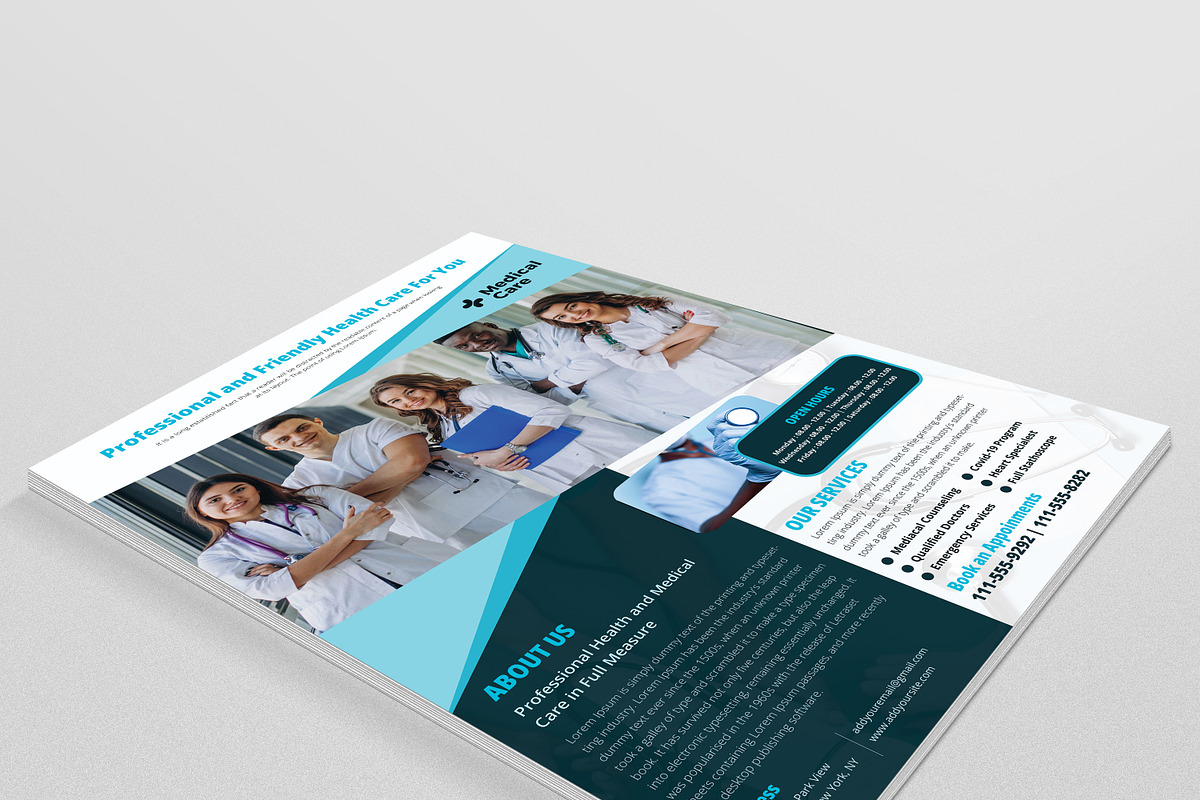 Health Care Flyer, a Flyer Template by Madhabi Studio (Photo 3 of 4)