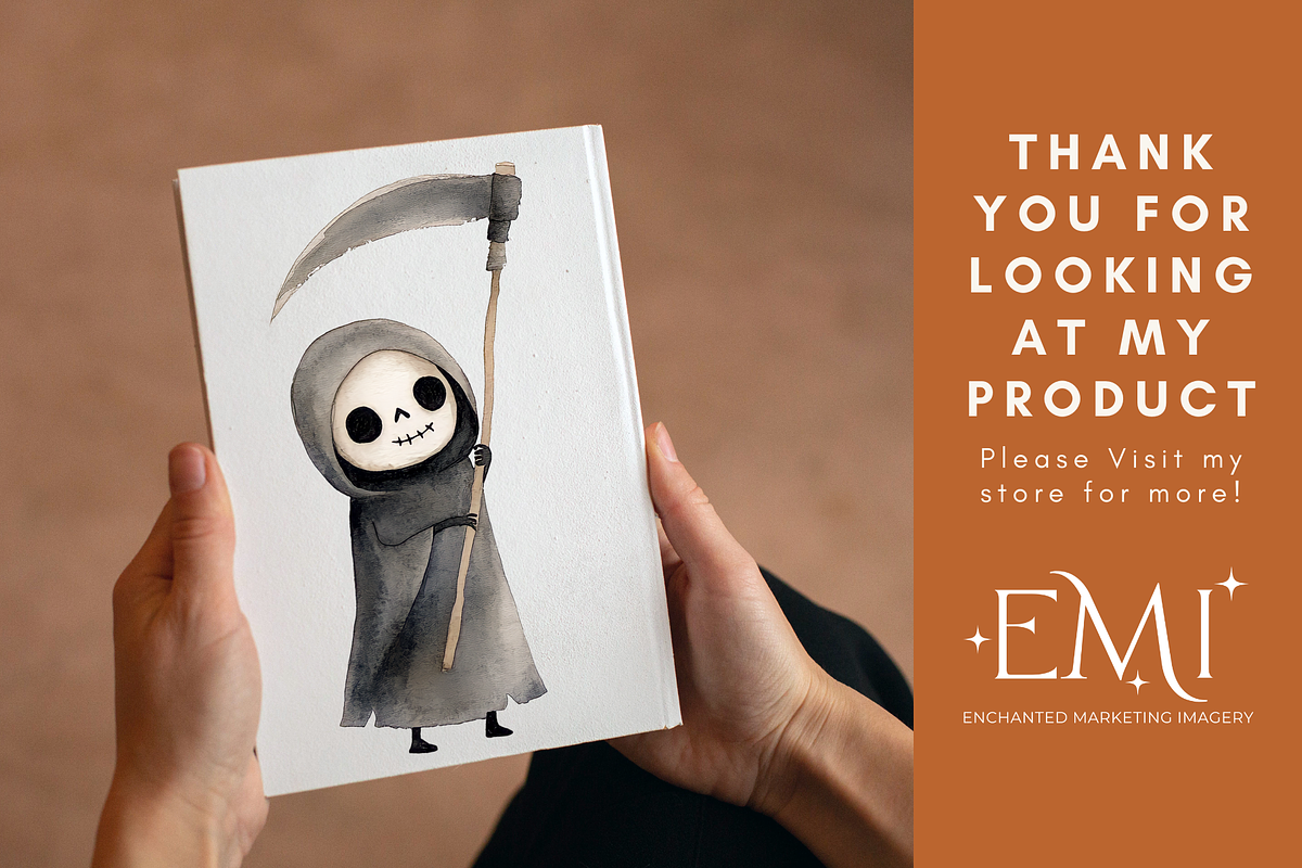 Adorable Halloween Creeps Clipart, an Illustration by NadiaTheronArt (Photo 5 of 5)