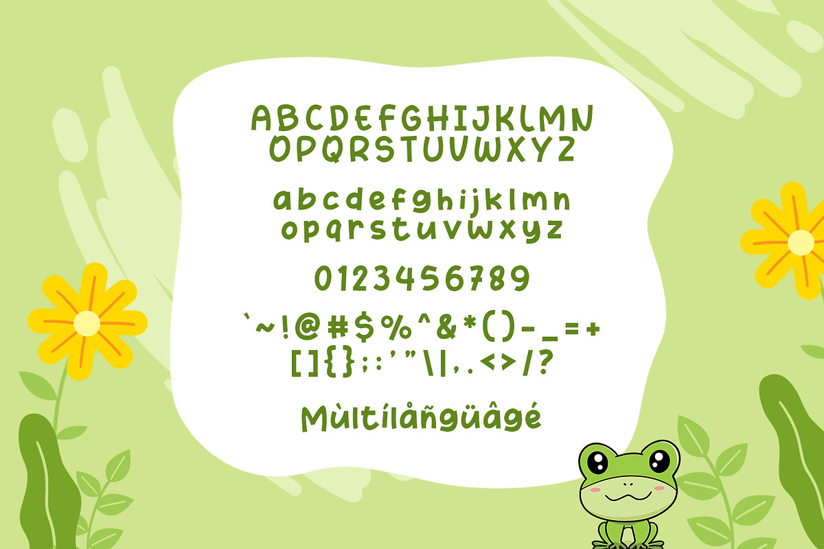 Howdy Frog, a Font by khurasan (Photo 4 of 4)