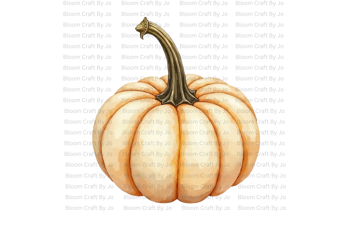 White Ghost Pumpkin, a Decorative Illustration by Bloom Craft Creations (Photo 8 of 12)