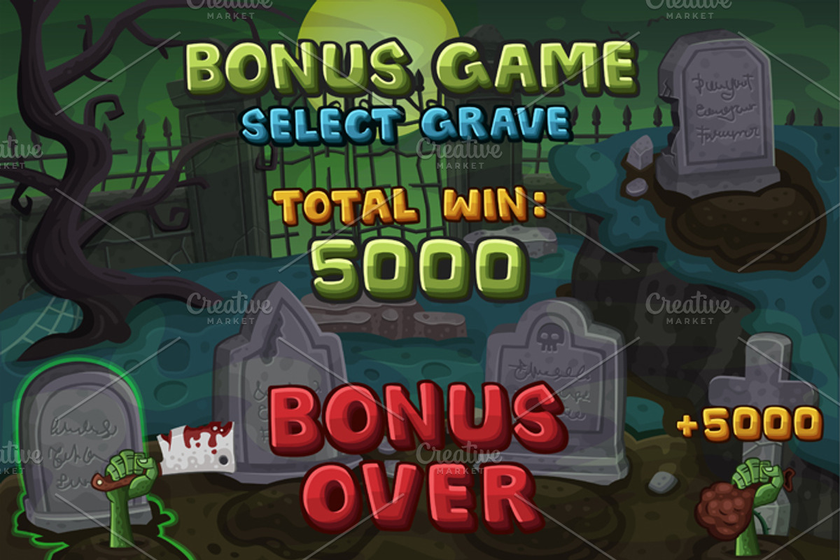 Zombie slots game KIT, an Illustration by Saranai Store (Photo 7 of 11)