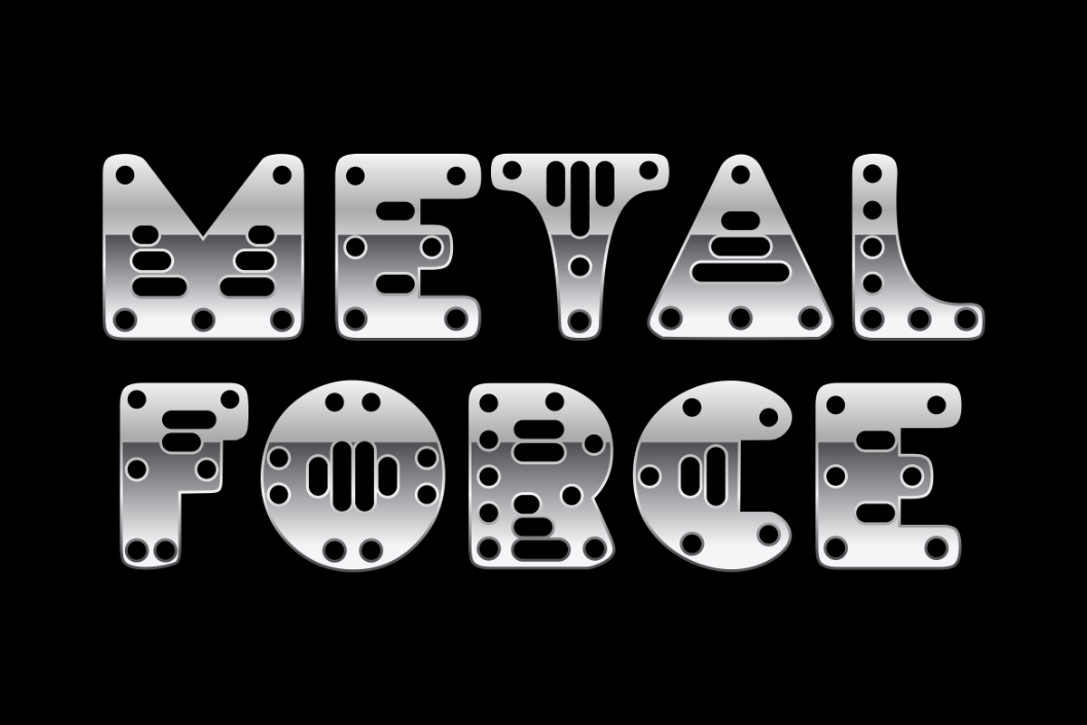 Steel Plate - Display Font, a Font by PutraCetol Studio (Photo 3 of 5)