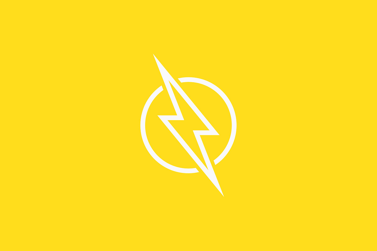 Thunder Flash Bold Yellow Logo, a Branding & Logo Template by Signatoro (Photo 2 of 3)