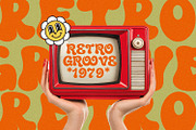 Gediol Paund Groovy Retro Font, a Sans Serif Font by Maulana Creative (Thumbnail 5 of 7)