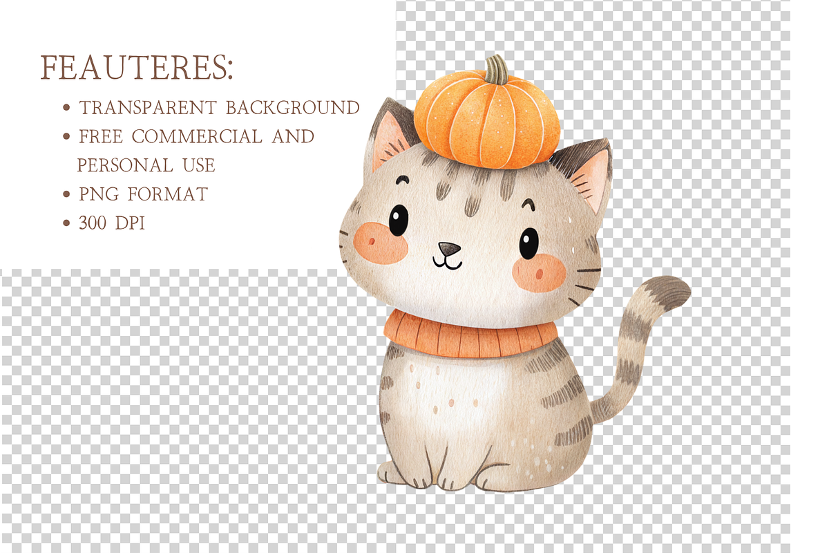 Spooky Halloween Clipart PNG, a Seasonal Illustration by MockupWizard (Photo 5 of 6)