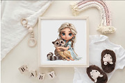 Cartoon Baby Princess.TShirt Sticker, an Animal Illustration by KENO Mascots (Thumbnail 8 of 11)