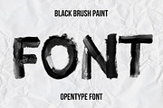 Black Brush Paint Font, a Script Font by Handmadefont (Thumbnail 1 of 9)