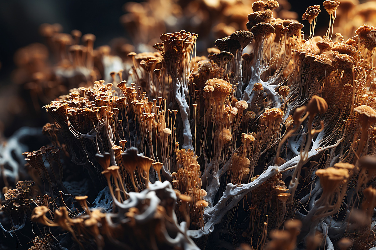 72 Microscopic Fungi Backgrounds, a Background Graphic by h.utomo (Photo 18 of 72)