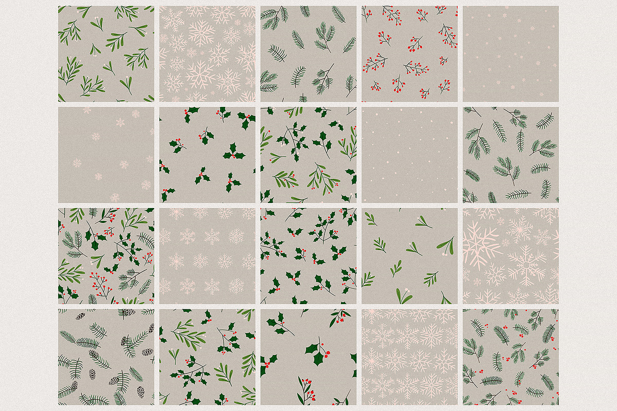 Christmas Branches Collection, a Pattern Graphic by Kokoshka (Photo 3 of 10)