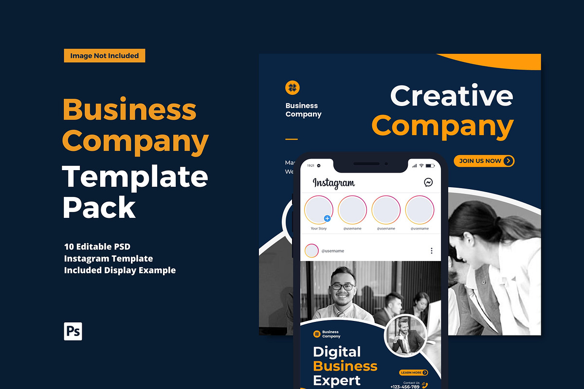 Business Company Instagram Post, a Social Media Template by CavenArt (Photo 1 of 5)