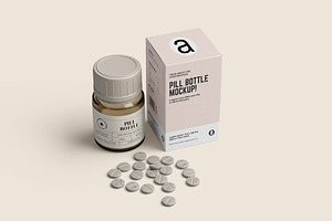 Pills Bottle Mockup