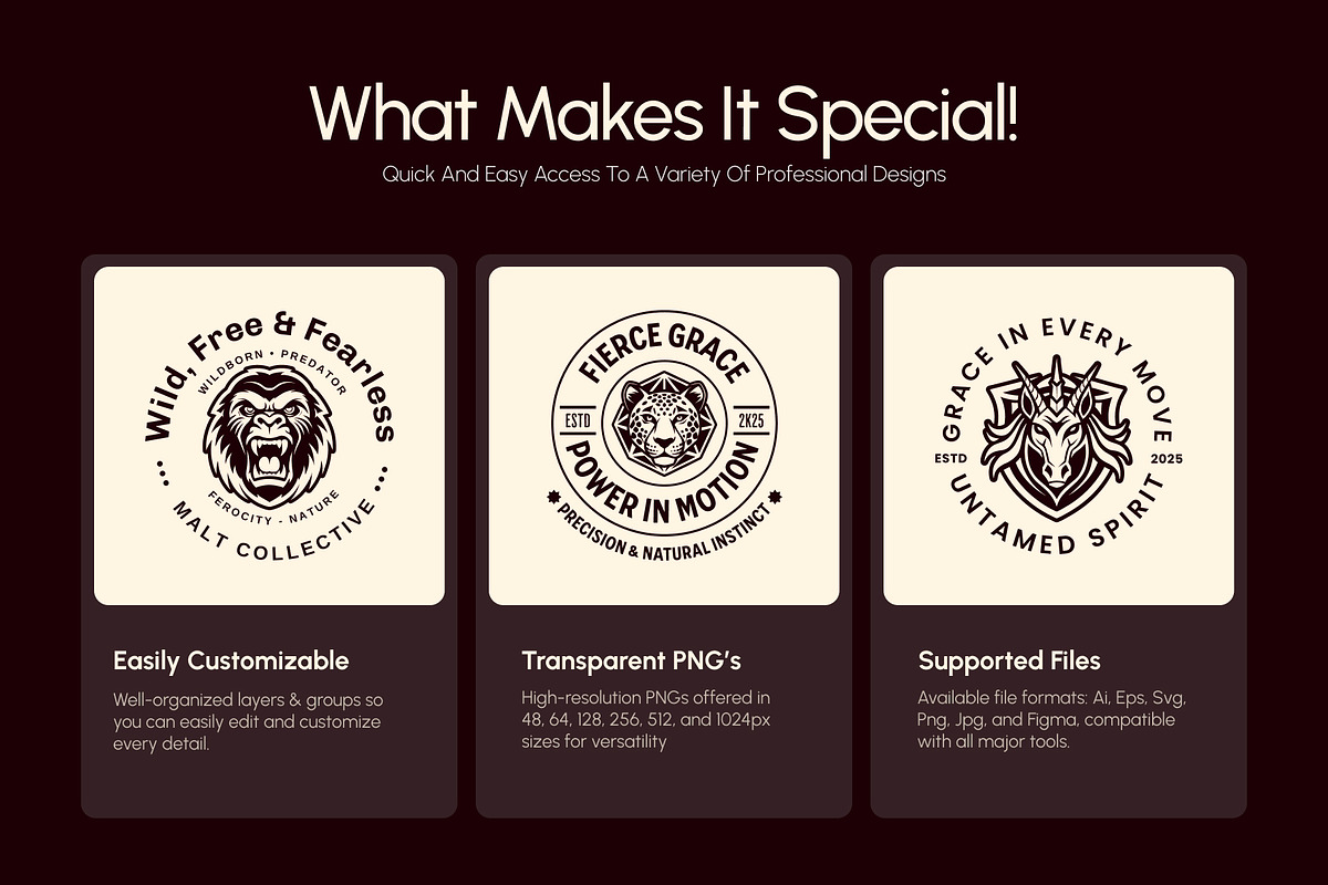 1500 Animal Logos, a Solid Icon by Creative Stall (Photo 2 of 37)