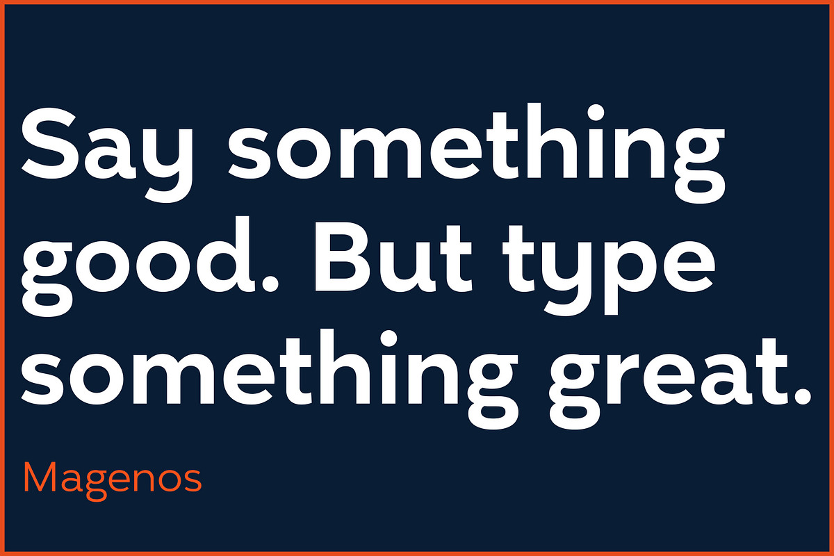 Magenos font family – SALE 50% off, a Sans Serif Font by Graphite_Studios (Photo 2 of 9)