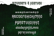 Wangor Asfrac - Modern Blackletter, a Blackletter Font by Dhabee (Thumbnail 15 of 15)