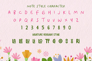 Blooming Flowers - Font Duo