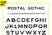 POSTAL GOTHIC, a Font by FOUNDFONT™ (Thumbnail 2 of 3)