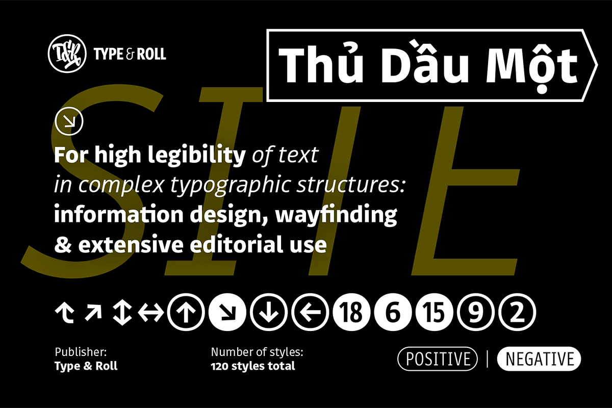 Site Negative XCondensed, a Sans Serif Font by Type & Roll (Photo 1 of 6)