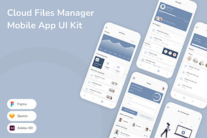 Cloud Files Manager Mobile App UIKit