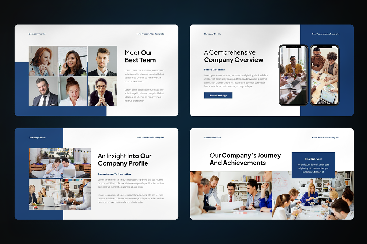 Corporate Company Profile Keynote, a Presentation Template by SquidPixey (Photo 3 of 7)
