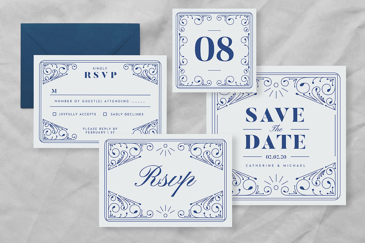 Decorative Wedding Invitation Suite, a Templates & Theme by Guuver (Photo 2 of 6)